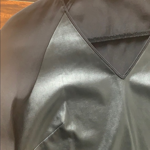 Black Lafayette tunic with vegan front and cuff - Picture 2 of 4